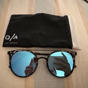 QUAY Kandy Gram Mirrored Sunglasses